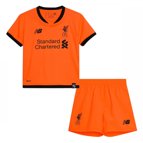 Kids Liverpool 2017-18 Third Soccer Shirt With Shorts